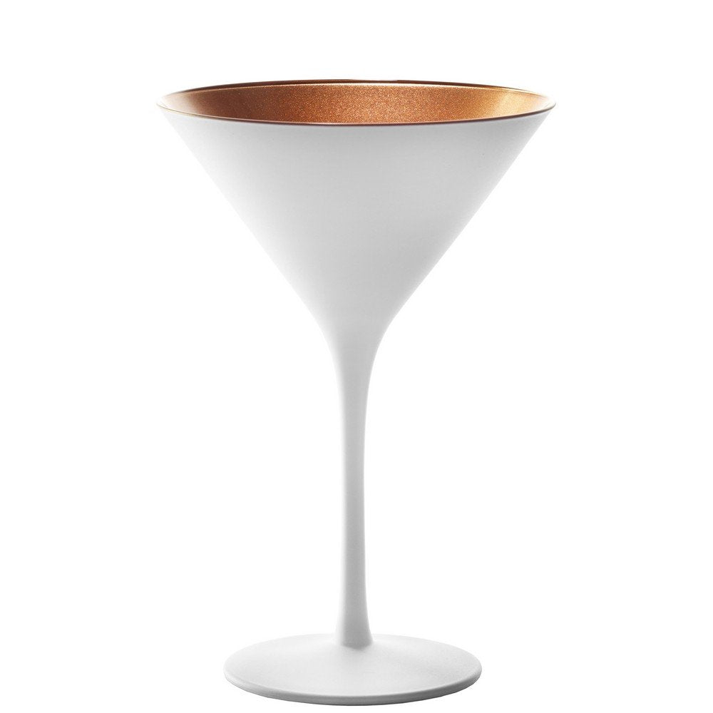 STOLZLE – OLYMPIC COCKTAIL APERITIF GLASS - SET OF 6 - White/Bronze